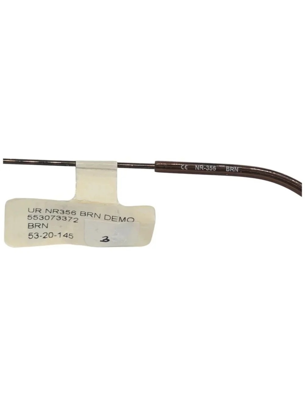 Naturally Rimless Eyeglass Frames Stainless Steel Brown 53-20-145 NR356